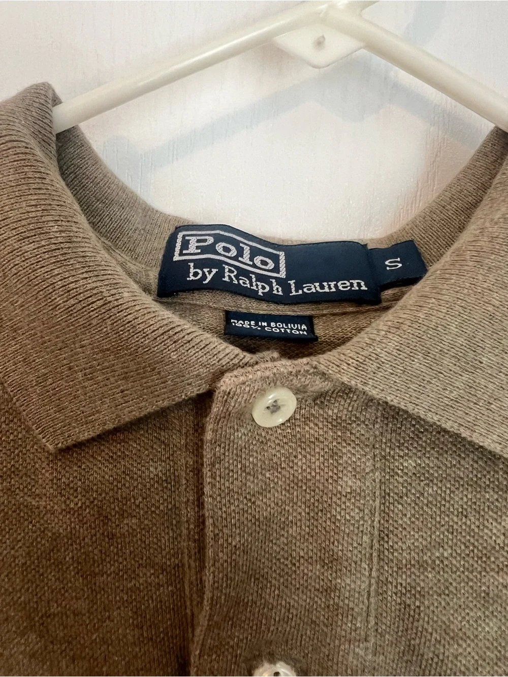 Ralph Lauren Men's Polo in Olive with Burgundy Pony